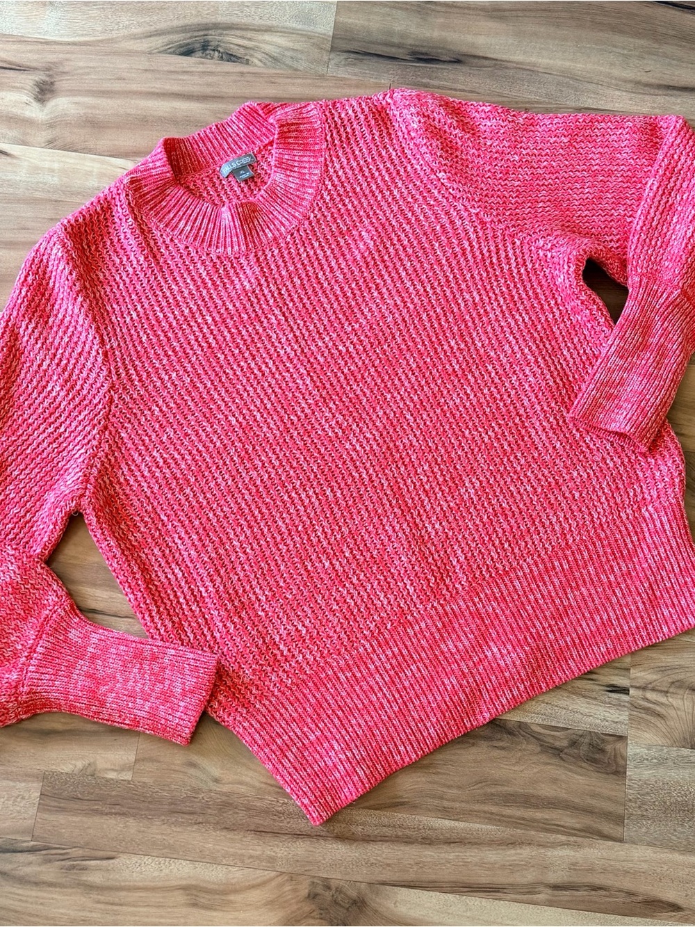 FALLS CREEK Crewneck Sweater in Heathered Pink